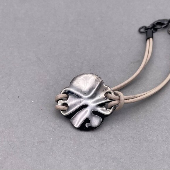 Gorjana Leather Pink Cord Bracelet Lobster Closure - Picture 6 of 7